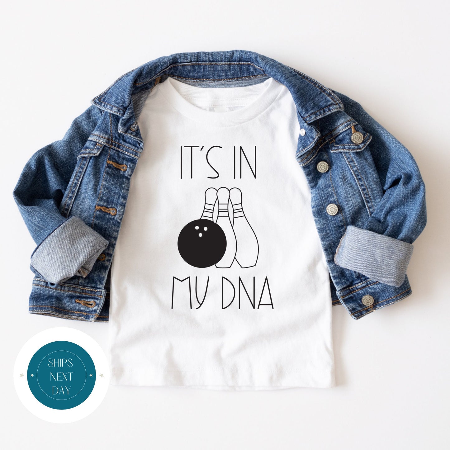 Its in My DNA Kids Tshirt | Custom Kids Tshirt | Cute Kids Tee | Bowling Kids Tshirt