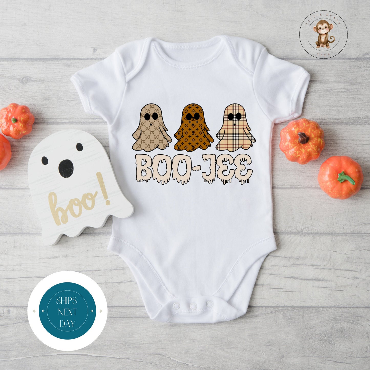 BooJee Ghosts Halloween Tshirt | Custom Kids Tshirt | Cute Kids Tee | Fall Halloween Kids Tshirt