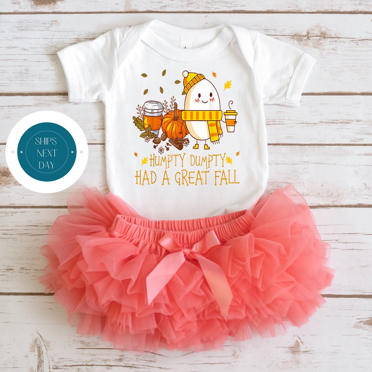 Humpty Dumpty Had A Good Fall Onesie | Custom Kids Tshirt | Cute Fall Onesie