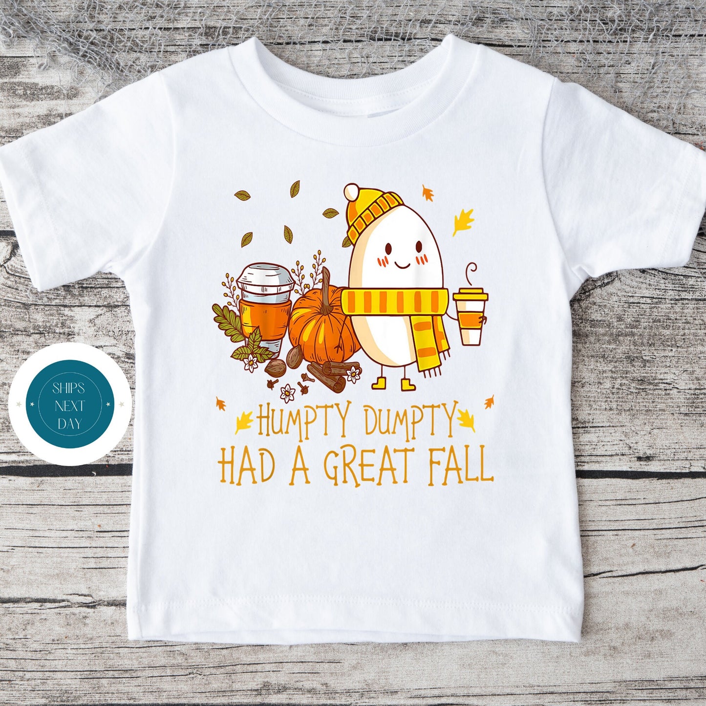 Humpty Dumpty Had A Good Fall Onesie | Custom Kids Tshirt | Cute Fall Onesie