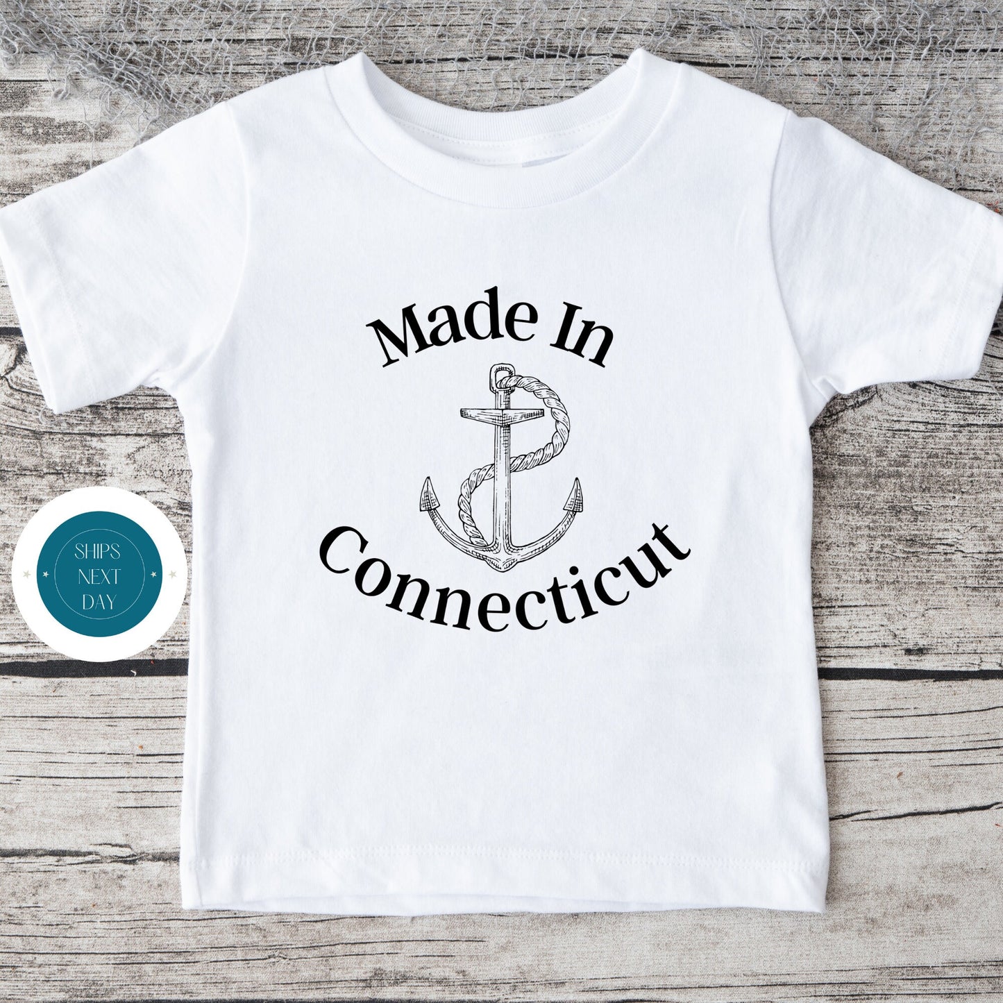 Made in Conneticut Onesie | State Baby Onesie | Cute Baby Shower Gift | Long Distance Baby Gift