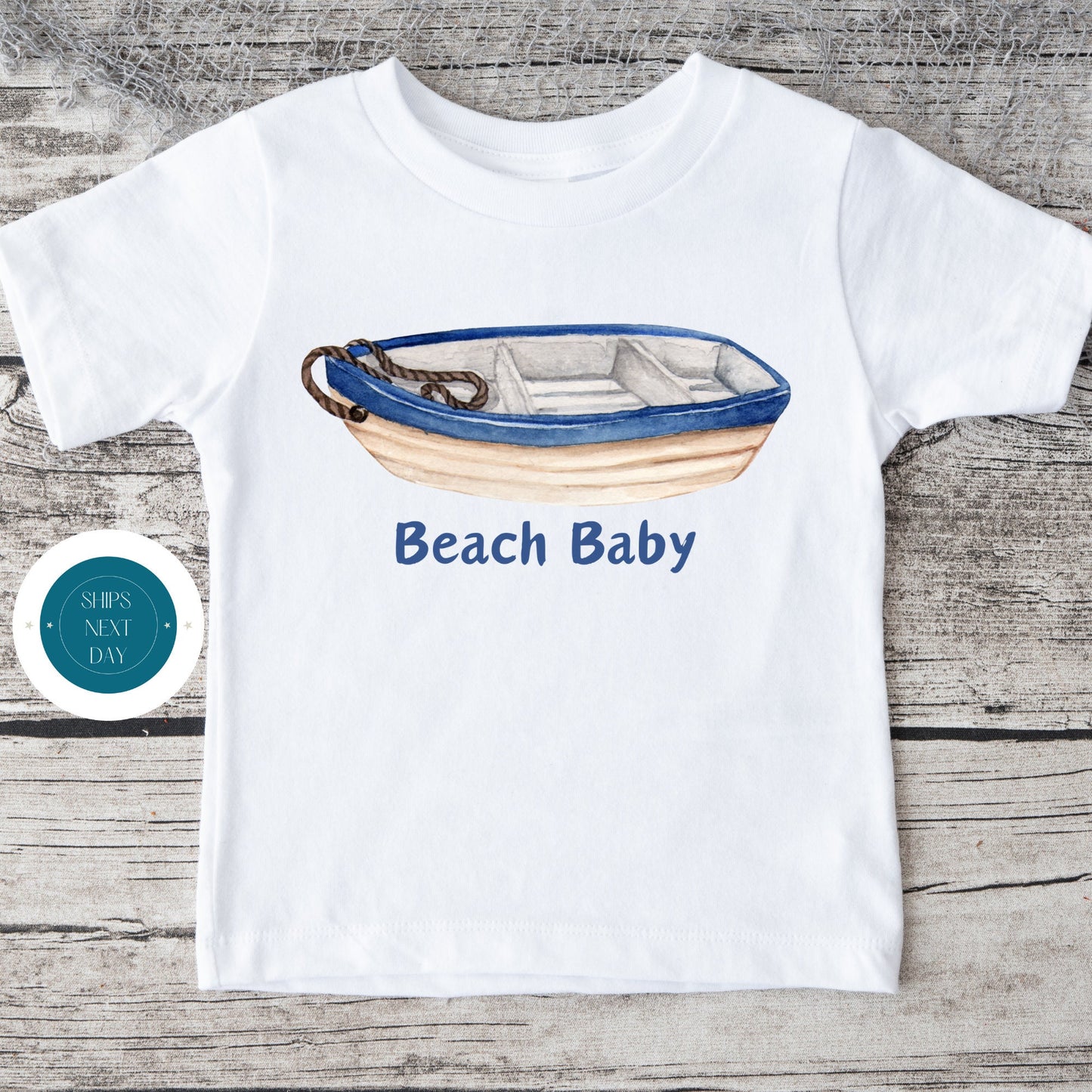 Beach Baby Custom Kids Tshirt | Nautical Kids Tshirt | Personalized Beach Kids Tshirt