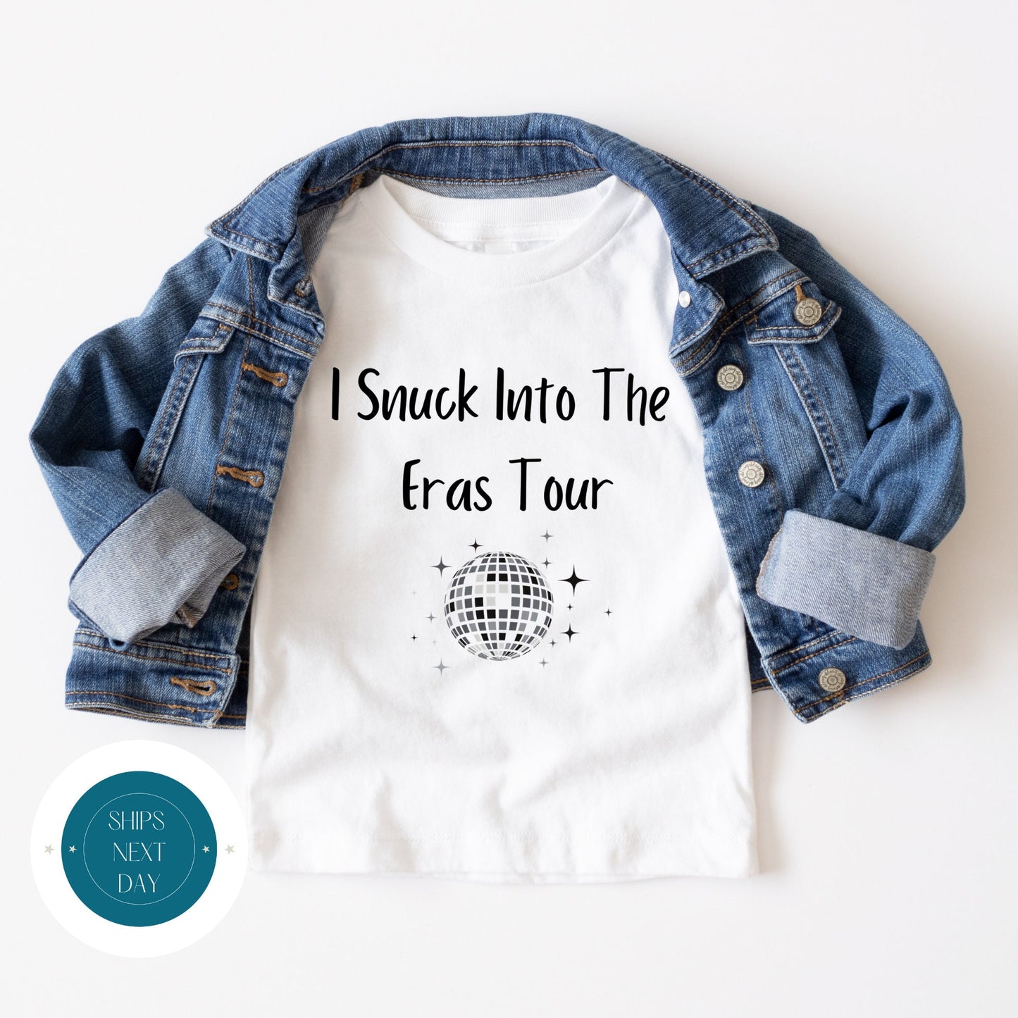 I Snuck into the Eras Tour Baby Onesie | Kids Tshirt | Custom Baby Bodysuit | Cute Taylor Onesie