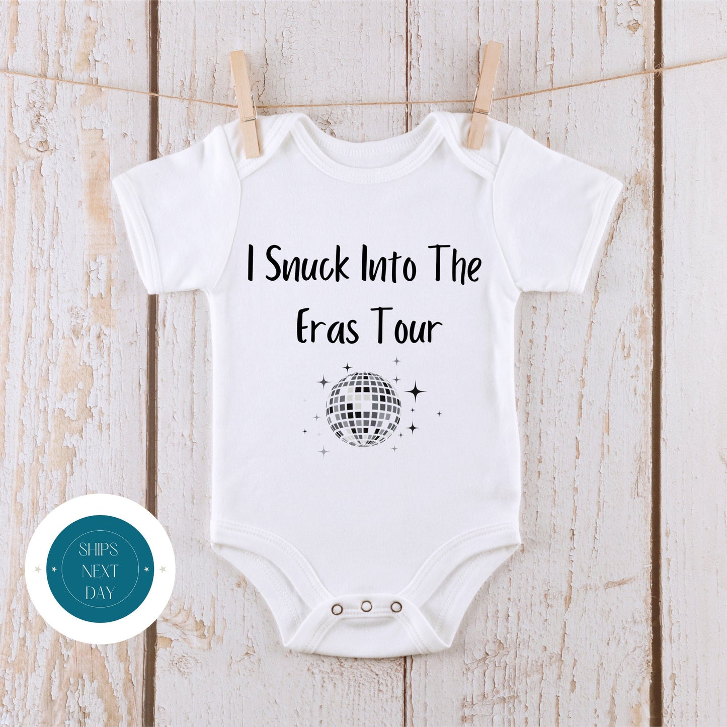 I Snuck into the Eras Tour Baby Onesie | Kids Tshirt | Custom Baby Bodysuit | Cute Taylor Onesie