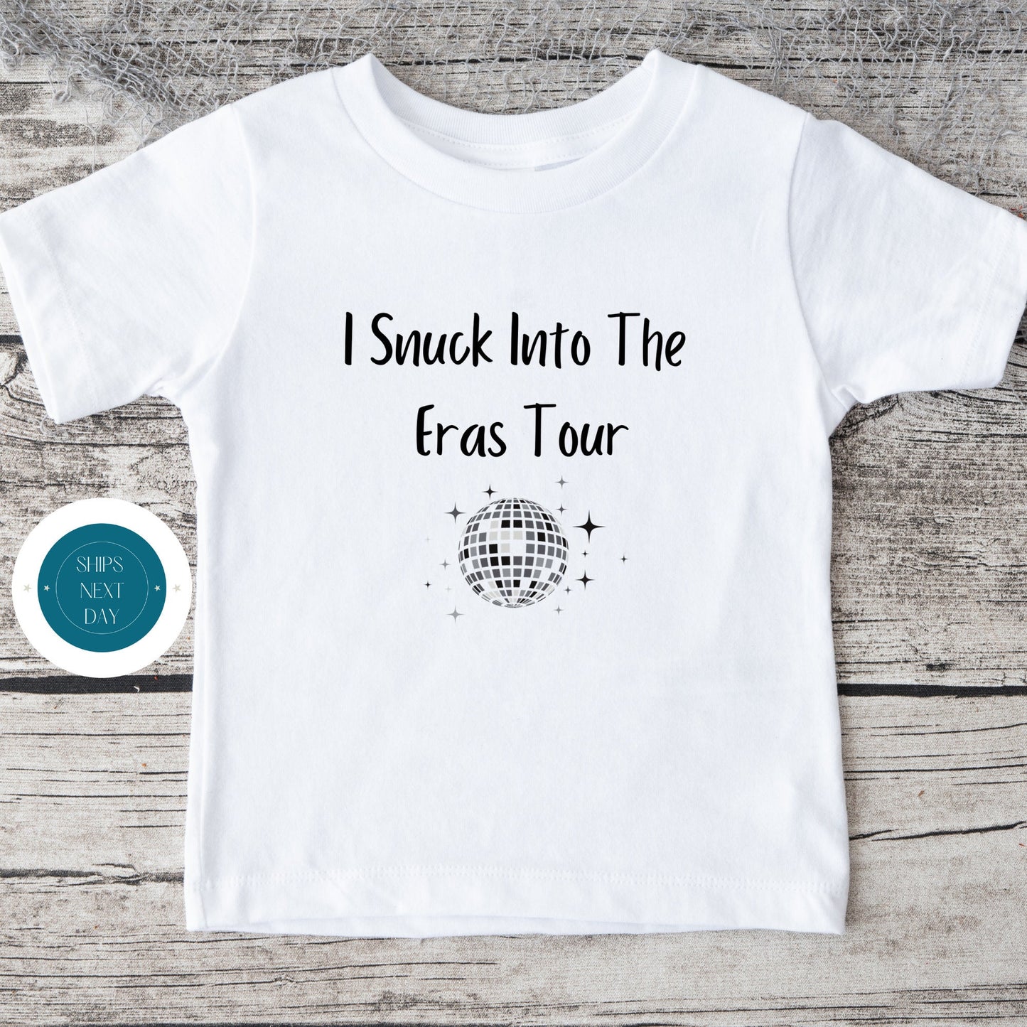 I Snuck into the Eras Tour Baby Onesie | Kids Tshirt | Custom Baby Bodysuit | Cute Taylor Onesie