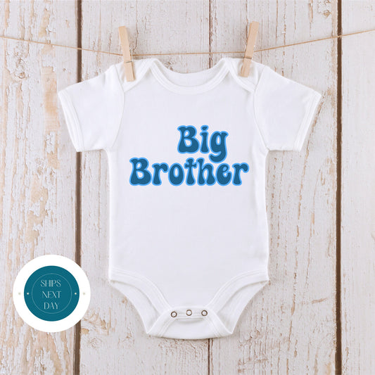 Big Brother Kids Onesie | Custom Kids Onesie | Retro Big Brother Bodysuit