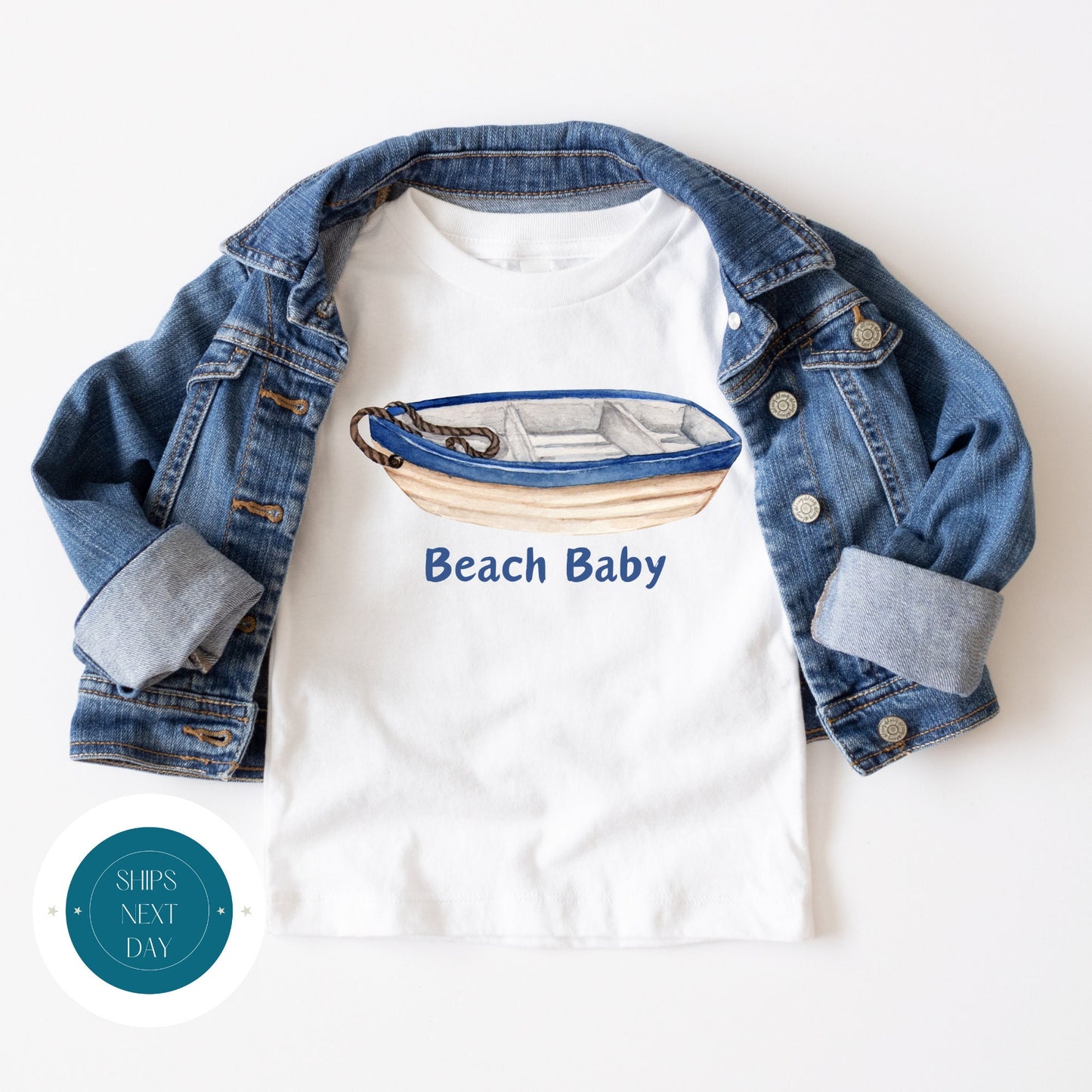 Beach Baby Onesie | Custom Baby Onesie | Personalized Nautical Onesie | Custom Name Kids Tshirt