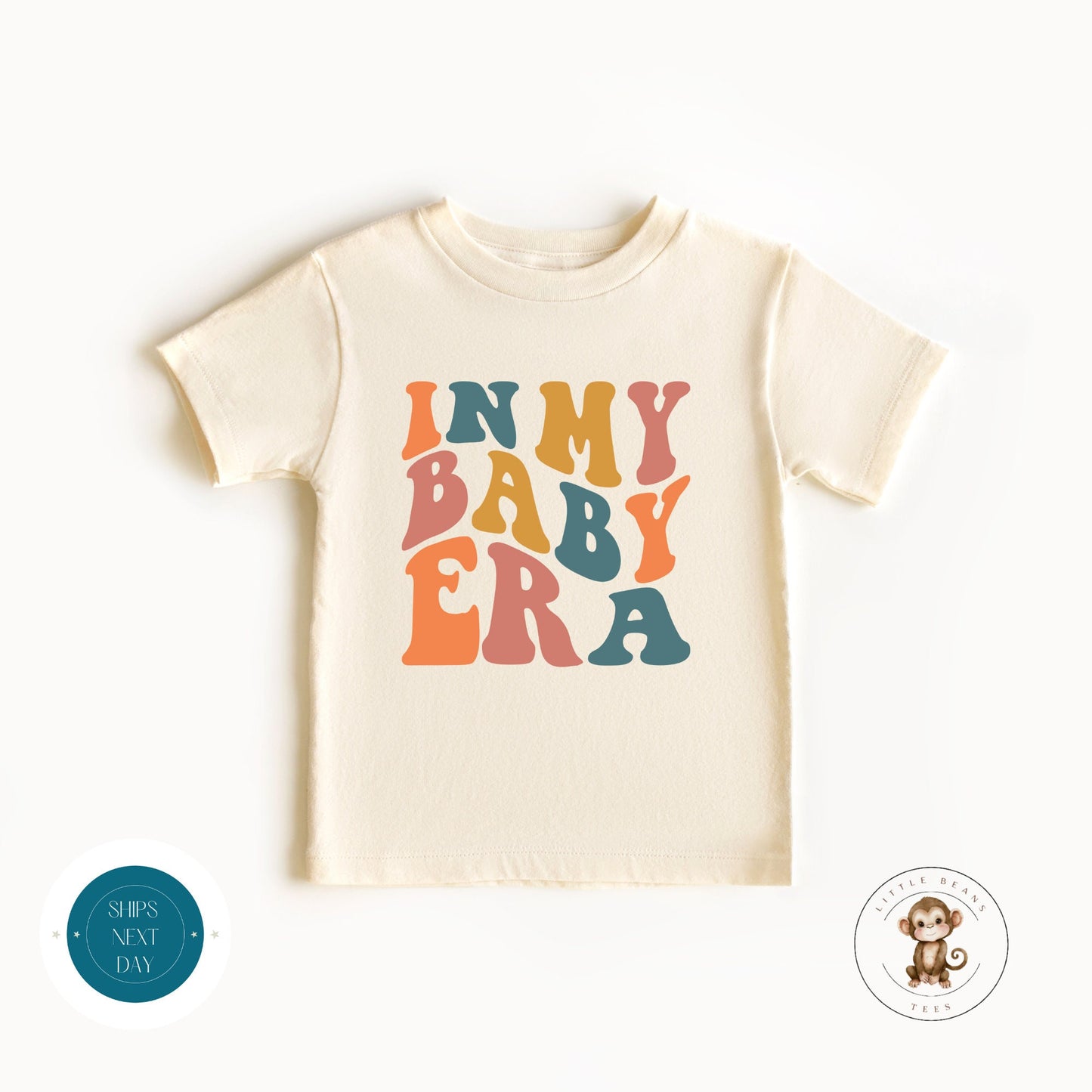 In My Baby Era Retro Natural Baby Onesie | Kids Tshirt | Custom Baby Bodysuit | Cute Taylor Onesie