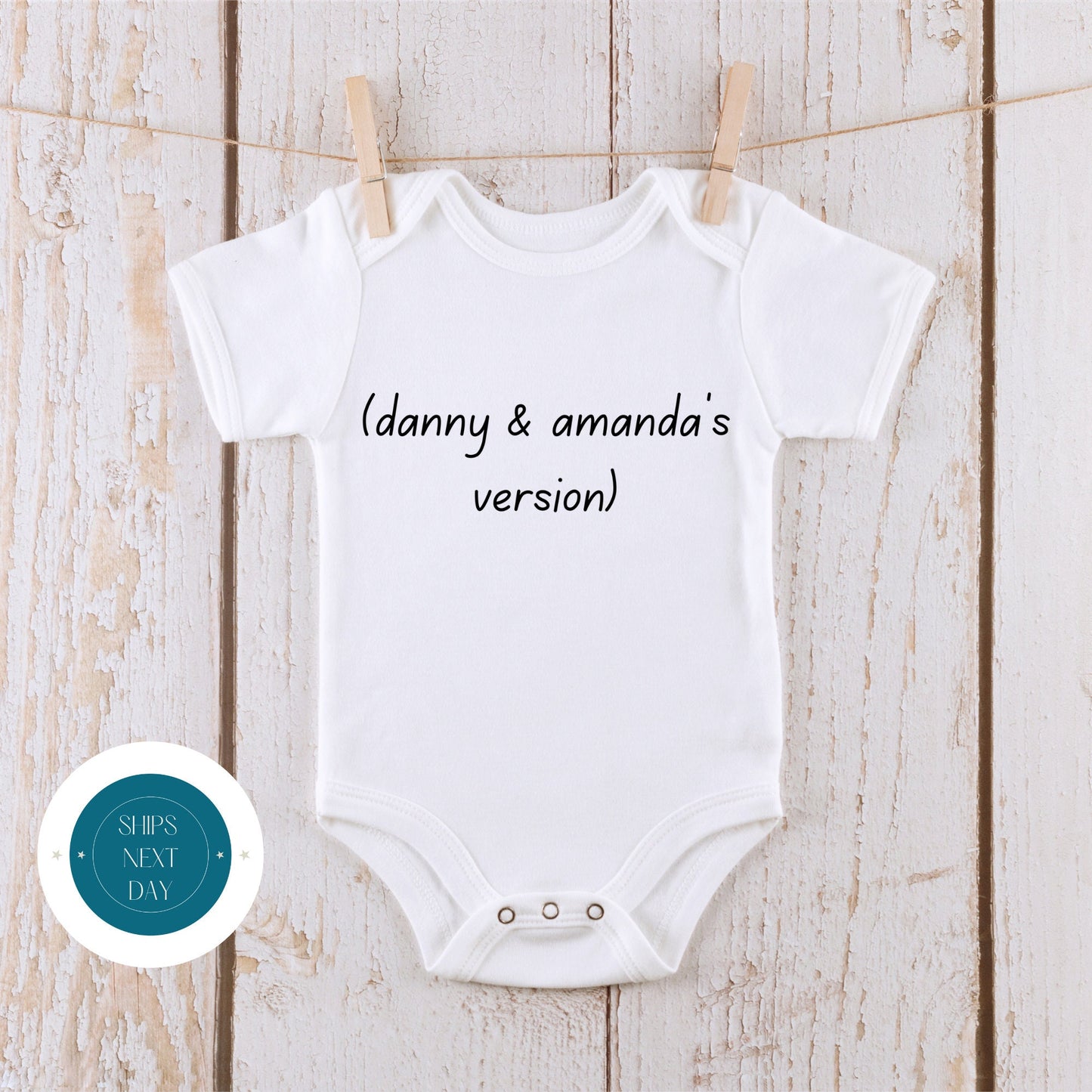 Couples Version Natural Baby Onesie | Custom Kids Tshirt | Cute Baby Taylor Onesie | Holiday Baby Gift