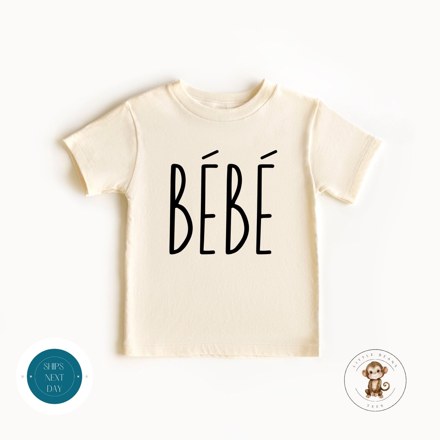 Bebe Natural Baby Onesie | Cute Kids Tshirt | Baby Shower Gift | New Parent Gift