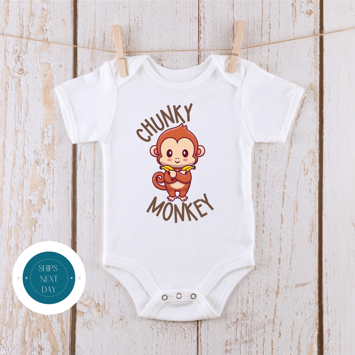 Chunky Monkey Kids Tshirt | Cute Funny Baby Onesie® | New Parent Gift | Baby Shower Gift