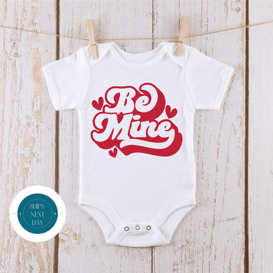 Be Mine Baby Onesie | Cute Valentine Kids Tshirt | Custom Holiday Baby Bodysuit