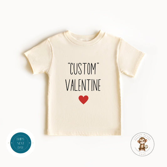 Custom Valentine Kids Shirt | Valentine Baby Onesie | Baby Shower Gift | Custom Valentines Day Tee