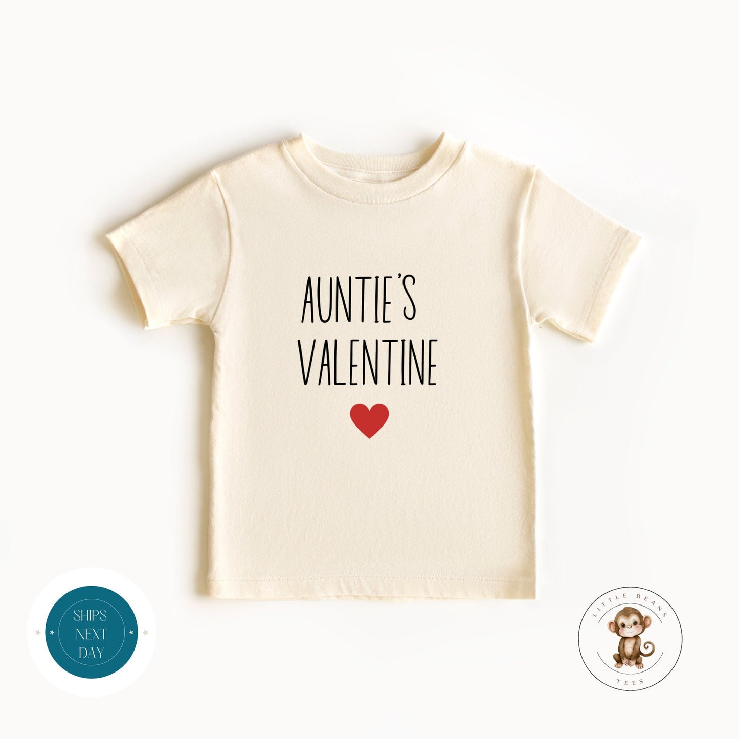 Aunties Valentine Kids Tshirt | Valentine Baby Onesie | Baby Shower Gift | Valentines Day Tee