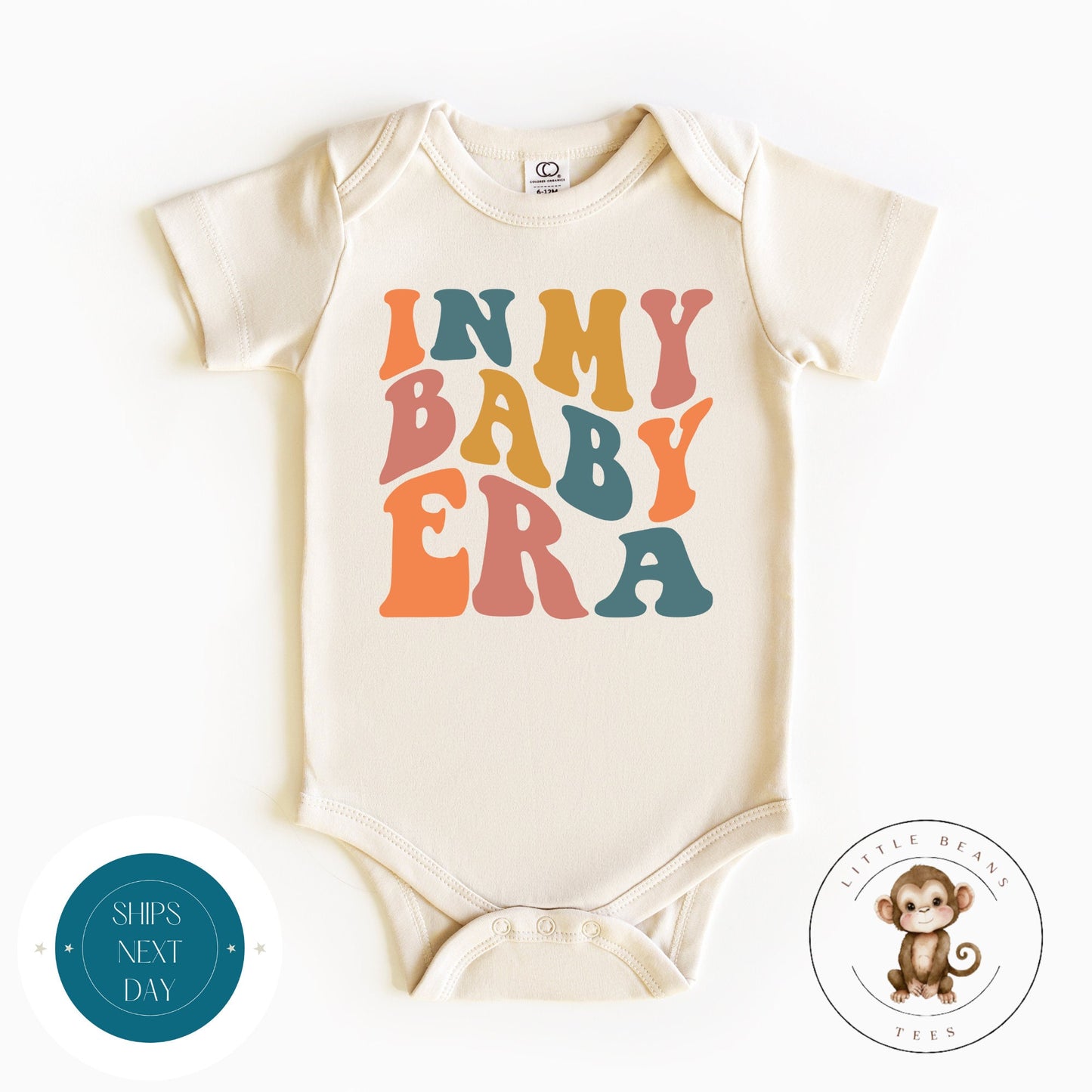 In My Baby Era Retro Natural Baby Onesie | Kids Tshirt | Custom Baby Bodysuit | Cute Taylor Onesie