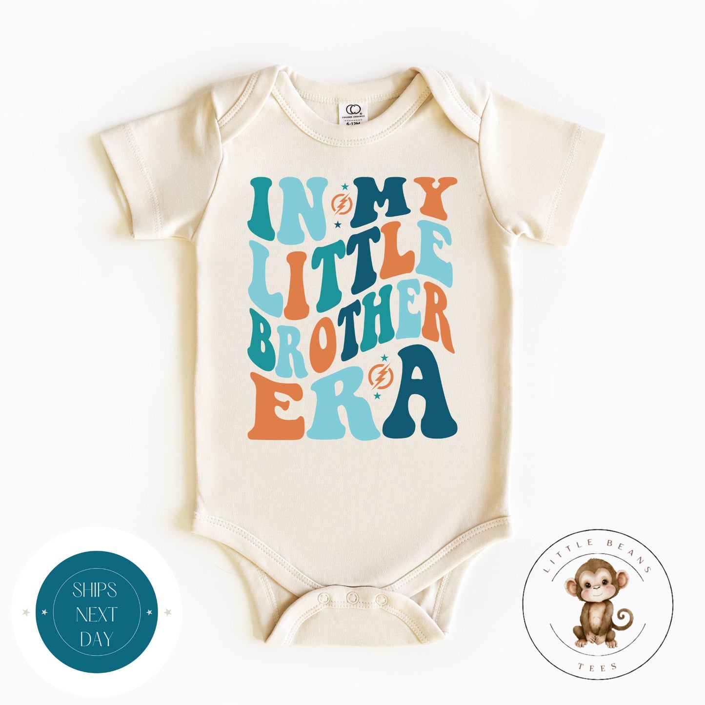 In My Little Brother Era Color Baby Onesie | Little Brother Tshirt | Custom Baby Bodysuit | Little Brother Tee