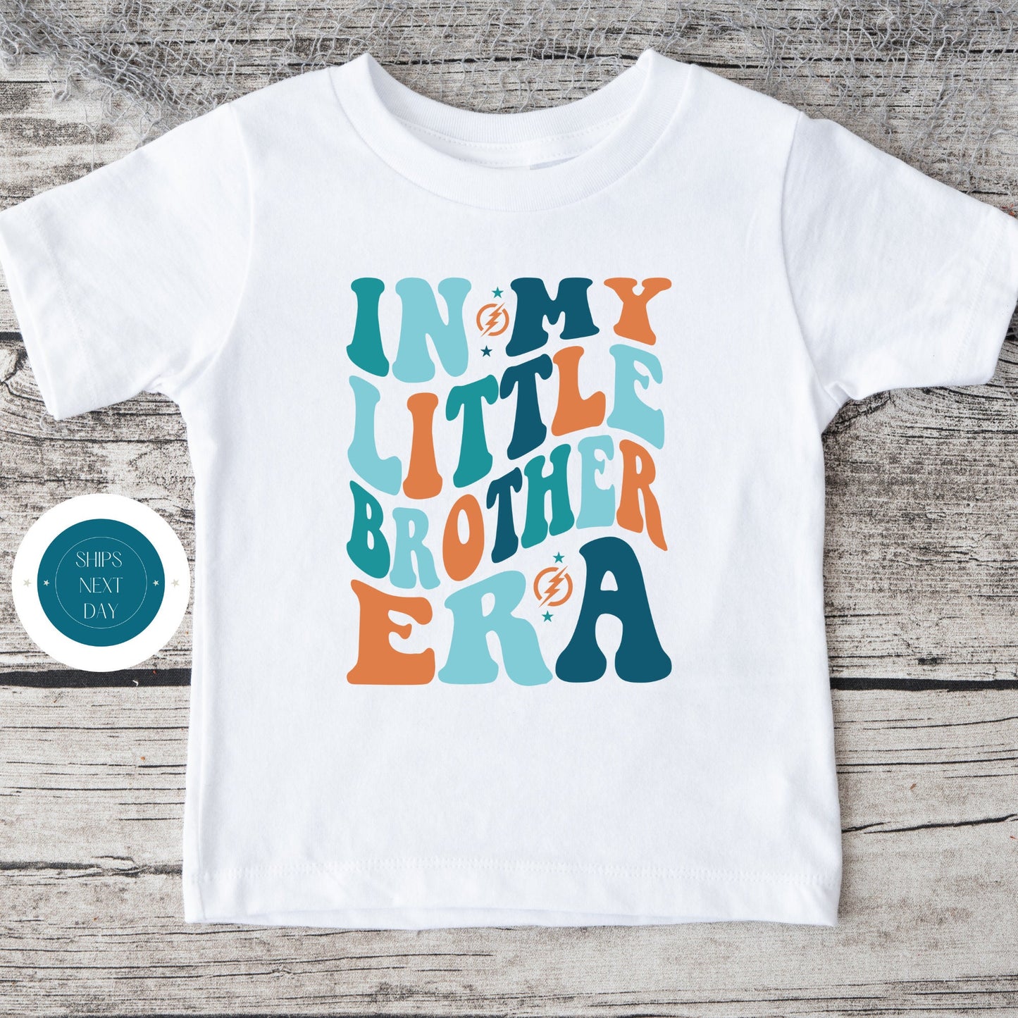 In My Little Brother Era Color Baby Onesie | Little Brother Tshirt | Custom Baby Bodysuit | Little Brother Tee