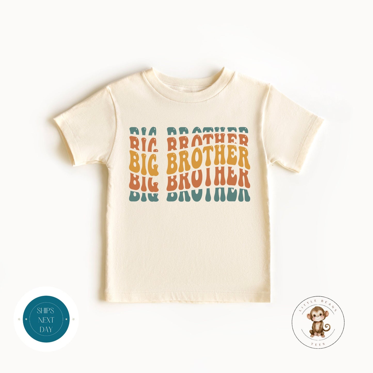 Big Bother Stack Baby Onesie | Brother Tshirt | Custom Baby Bodysuit | Big Brother Tee