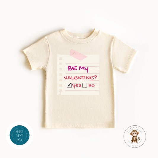 Be My Valentine Kids Tshirt | Valentine Baby Onesie® | Custom Baby Bodysuit | Valentines Day Tee