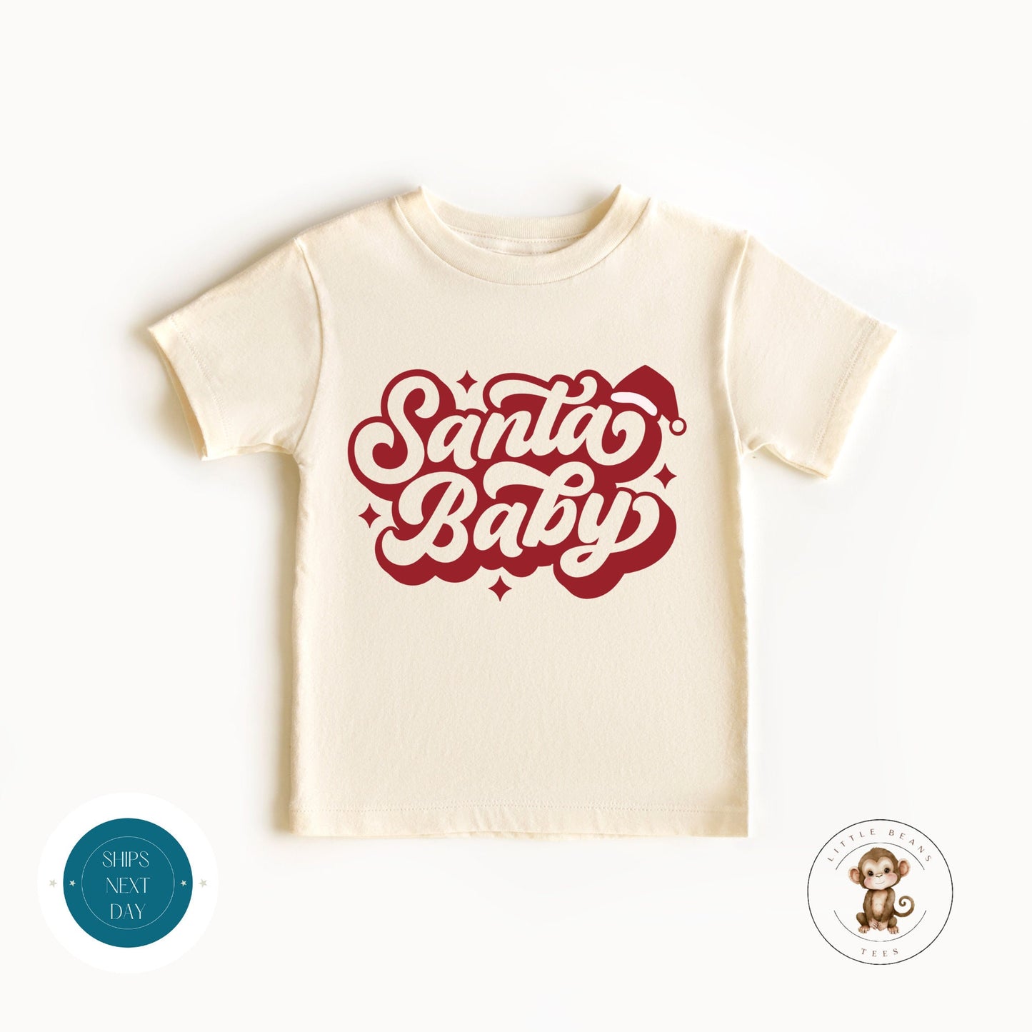 Santa Baby Holiday Baby Onesie® | Cute Christmas Onesie® | Holiday Kids Tshirt | Custom Baby Bodysuit