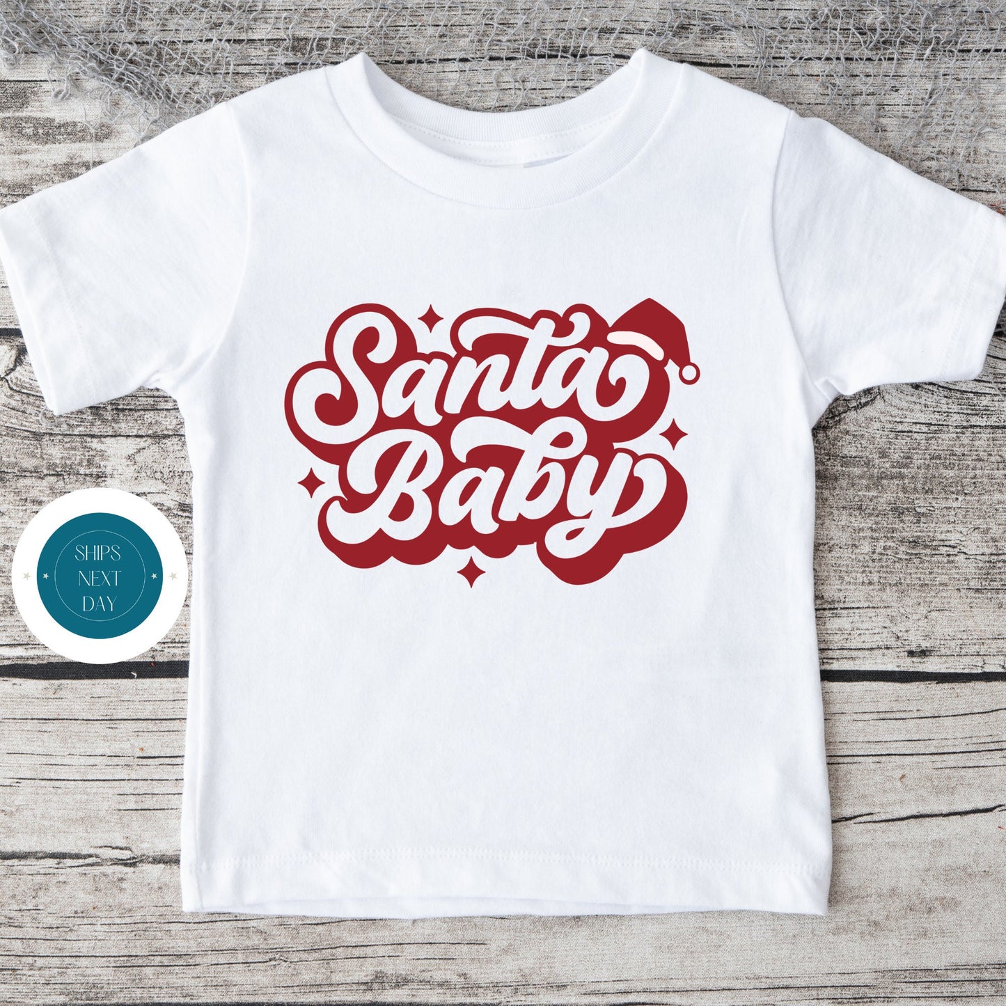 Santa Baby Holiday Baby Onesie® | Cute Christmas Onesie® | Holiday Kids Tshirt | Custom Baby Bodysuit