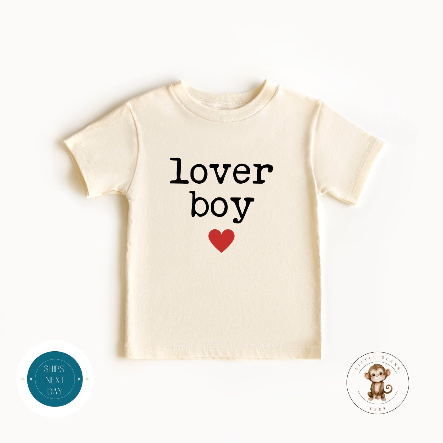 Lover Boy Heart Valentine Baby Onesie | Valentines Kids Tshirt | Valentine Onesie | Valentines Day Tee