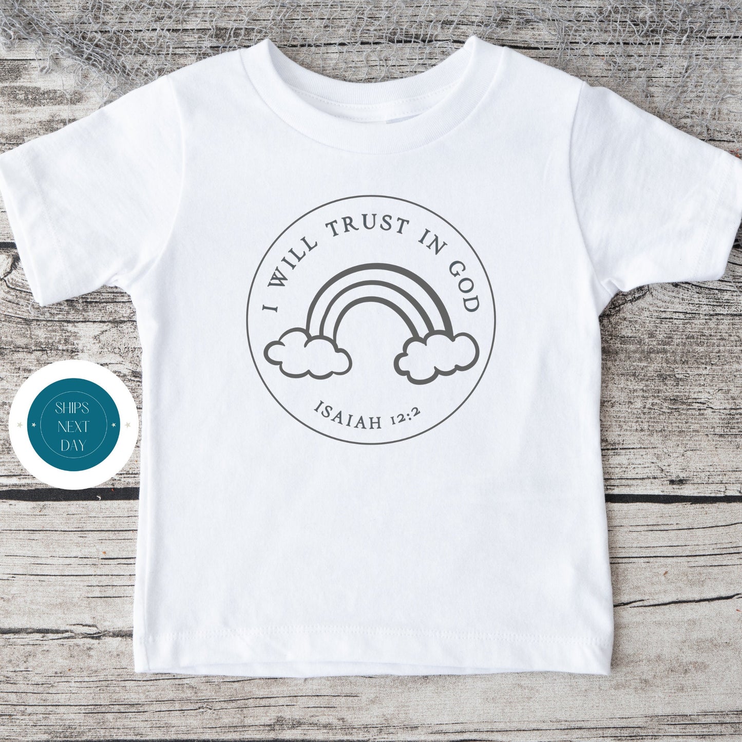 I Will Trust in God Isaiah Baby Onesie® | Trust in God Kids Tshirt | Religious Onesie®