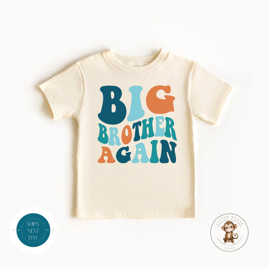 Big Brother Again Color Baby Onesie | Brother Tshirt | Custom Baby Bodysuit | Big Brother Tee