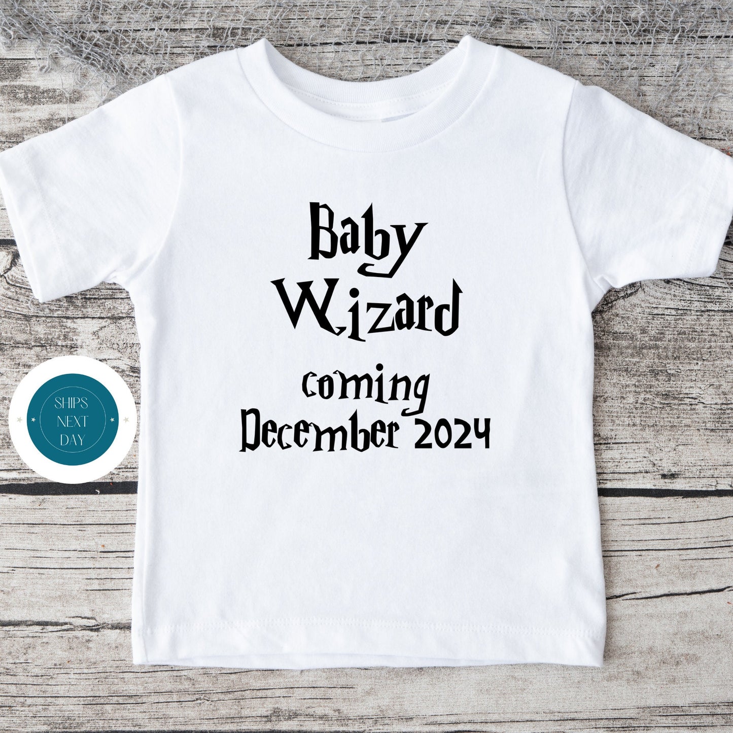 A Wizard is Coming Personalized Baby Onesie | Cute Baby Onesie | Baby Announcement | Harry Potter Onesie