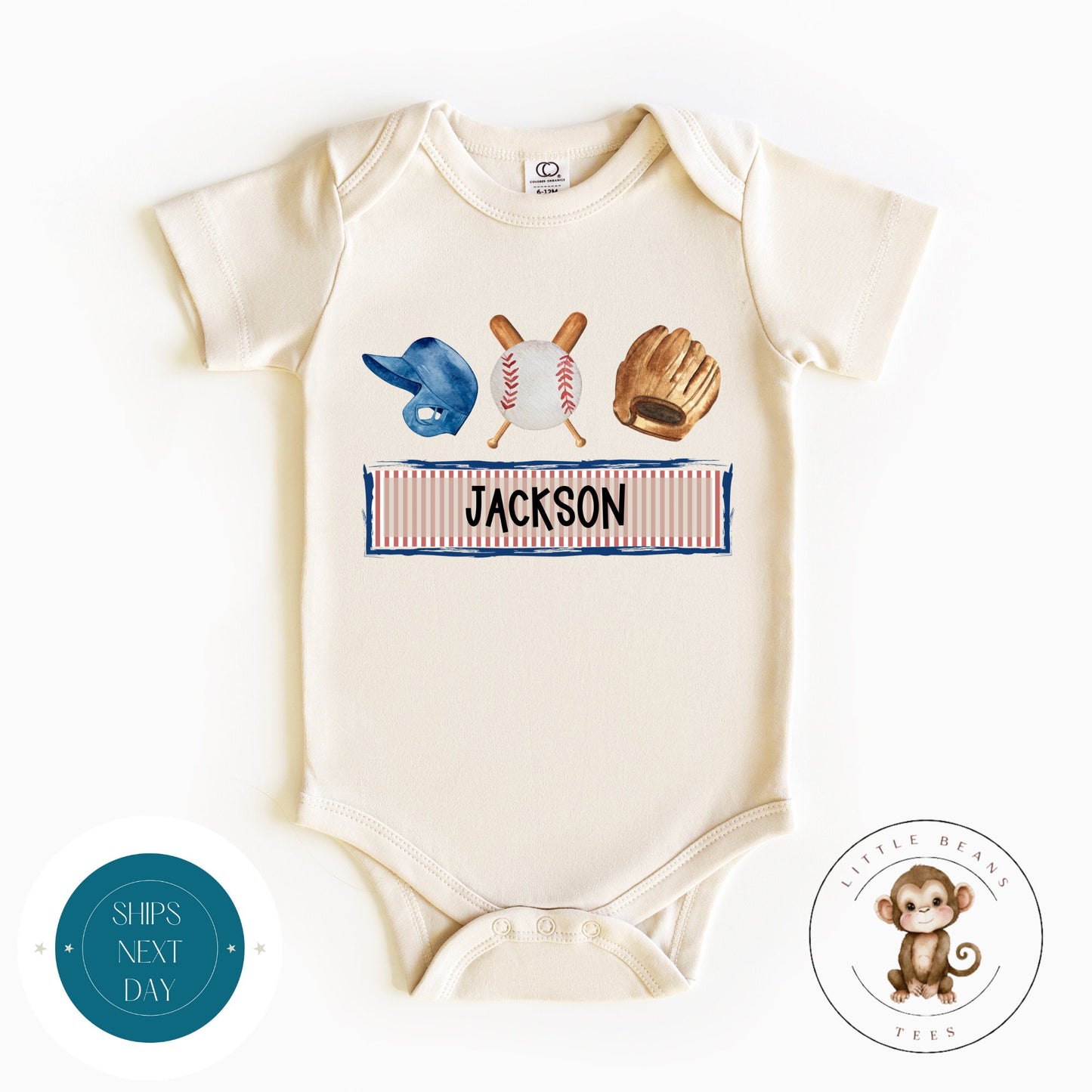 Baseball Personalized Name Sign Onesie | Sports Name Onesie | Kids Baseball Tshirt | Baby Shower Gift