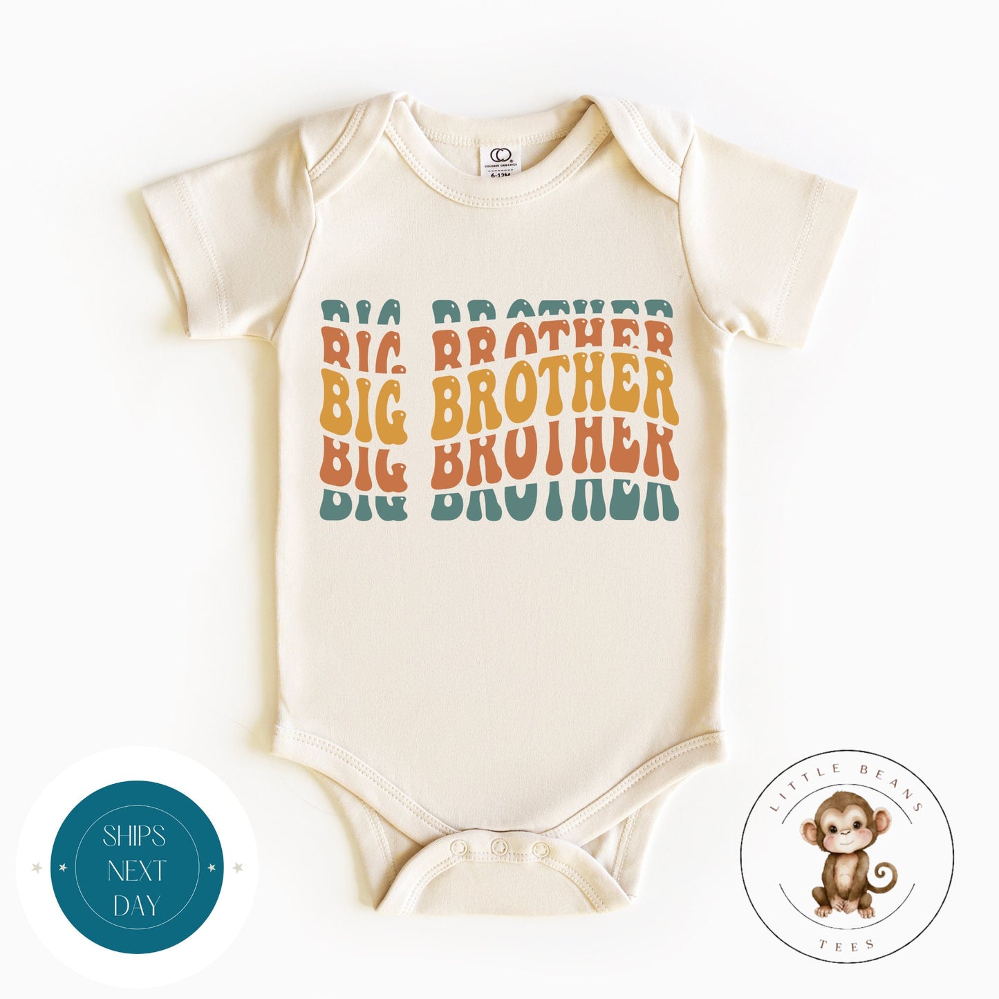 Big Bother Stack Baby Onesie | Brother Tshirt | Custom Baby Bodysuit | Big Brother Tee