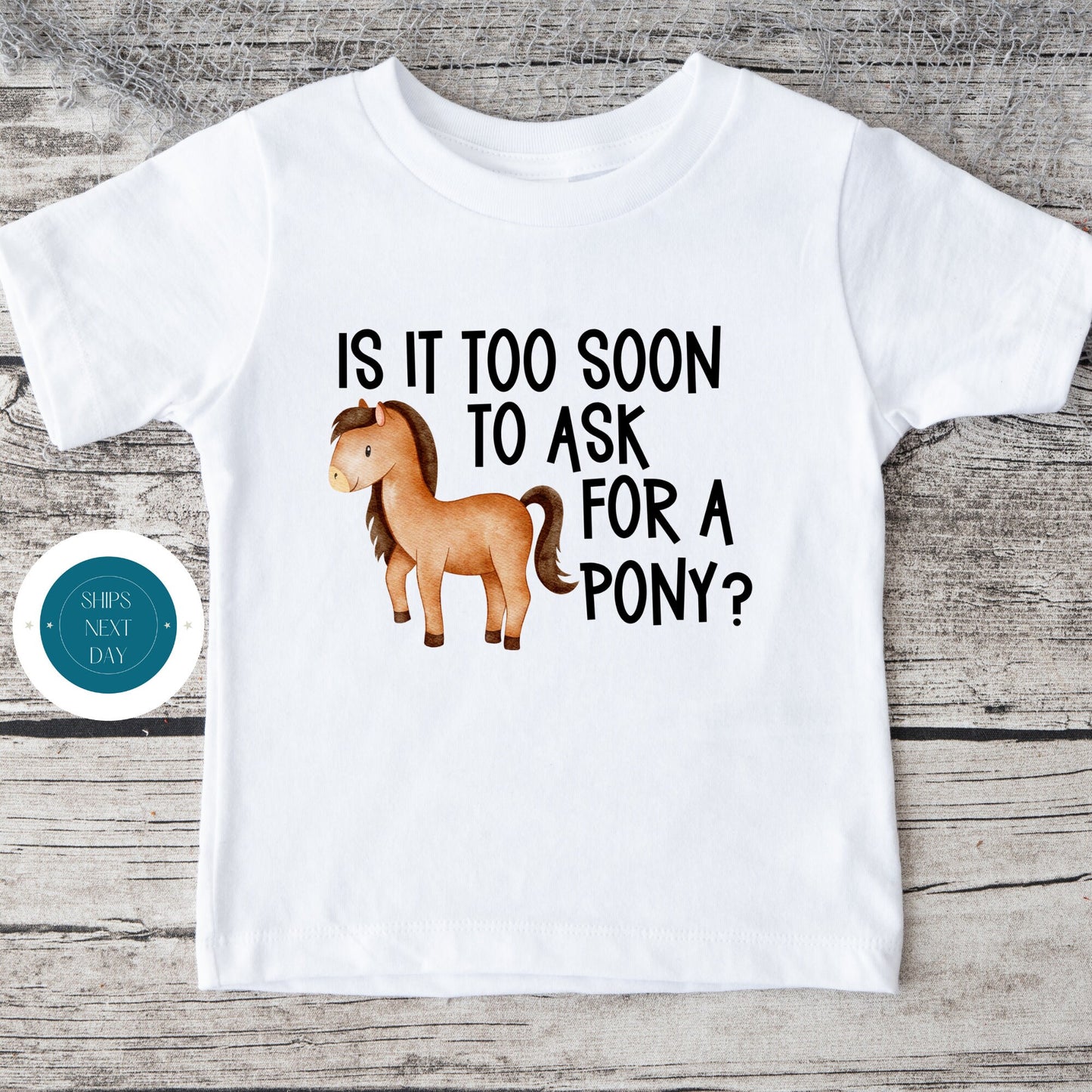 Ask For A Pony Baby Onesie | Cute Funny Baby Onesie | Farm Baby Gift | Baby Shower Gift | Pony Tshirt