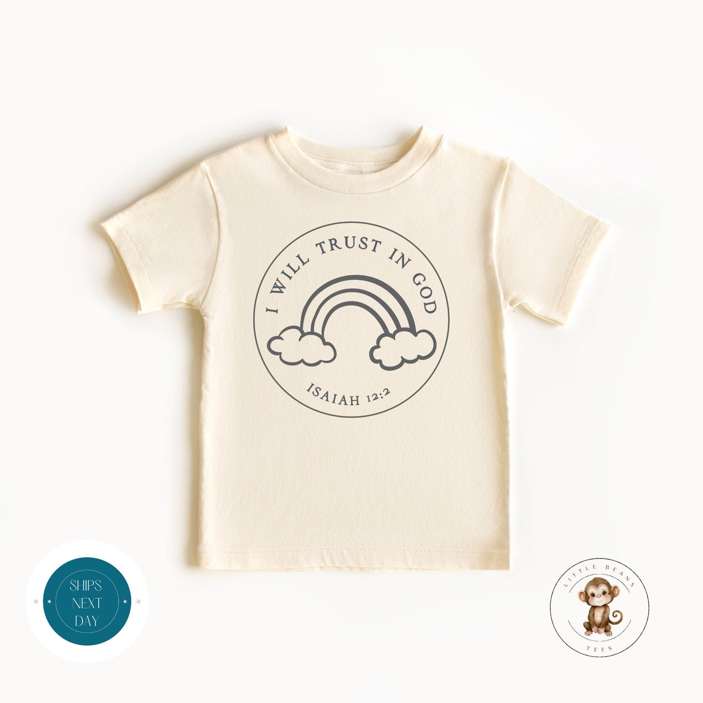 I Will Trust in God Isaiah Baby Onesie® | Trust in God Kids Tshirt | Religious Onesie®