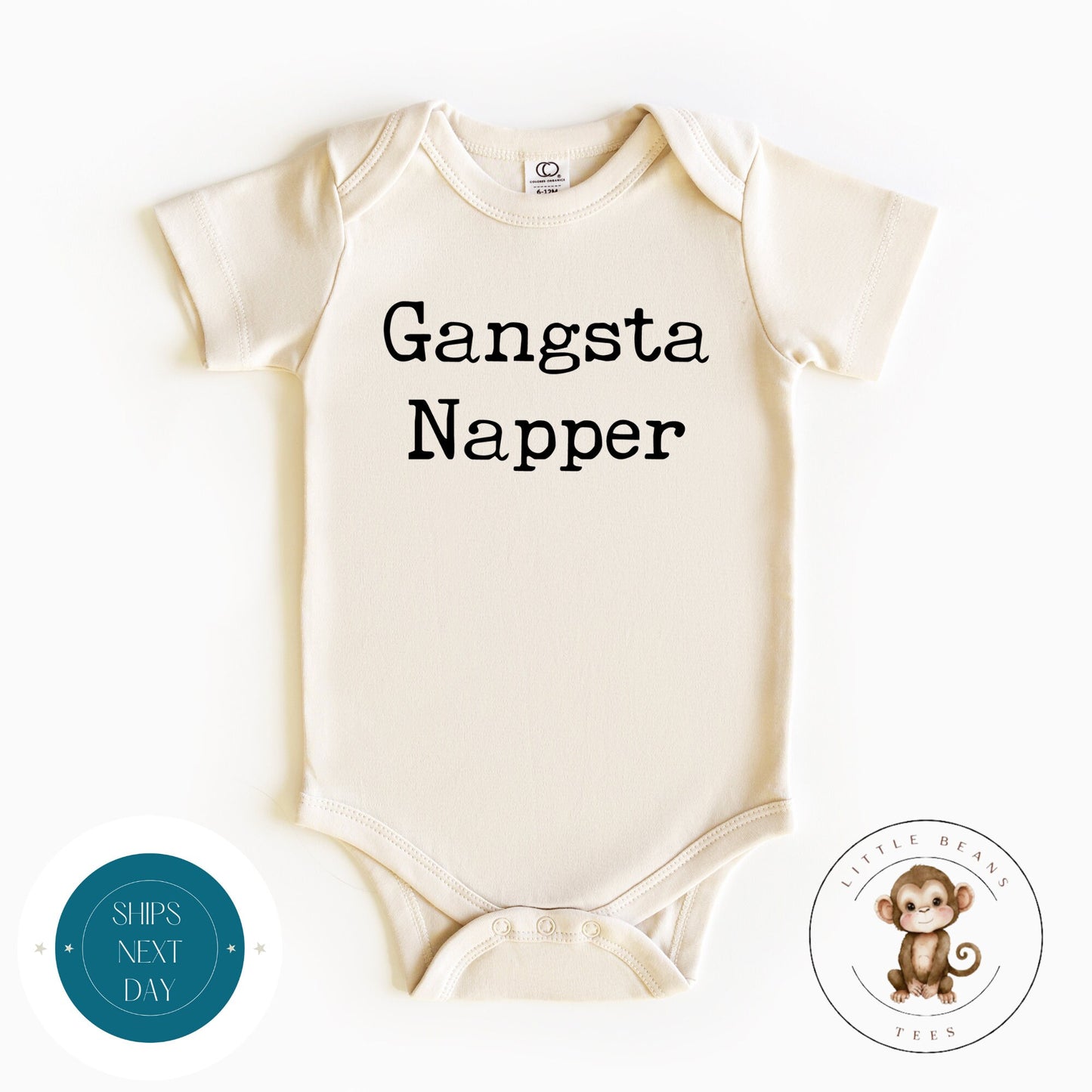 Gansta Napper Funny Baby Onesie® | Cute Kids Tshirt | Baby Shower Gift | New Parent Gift