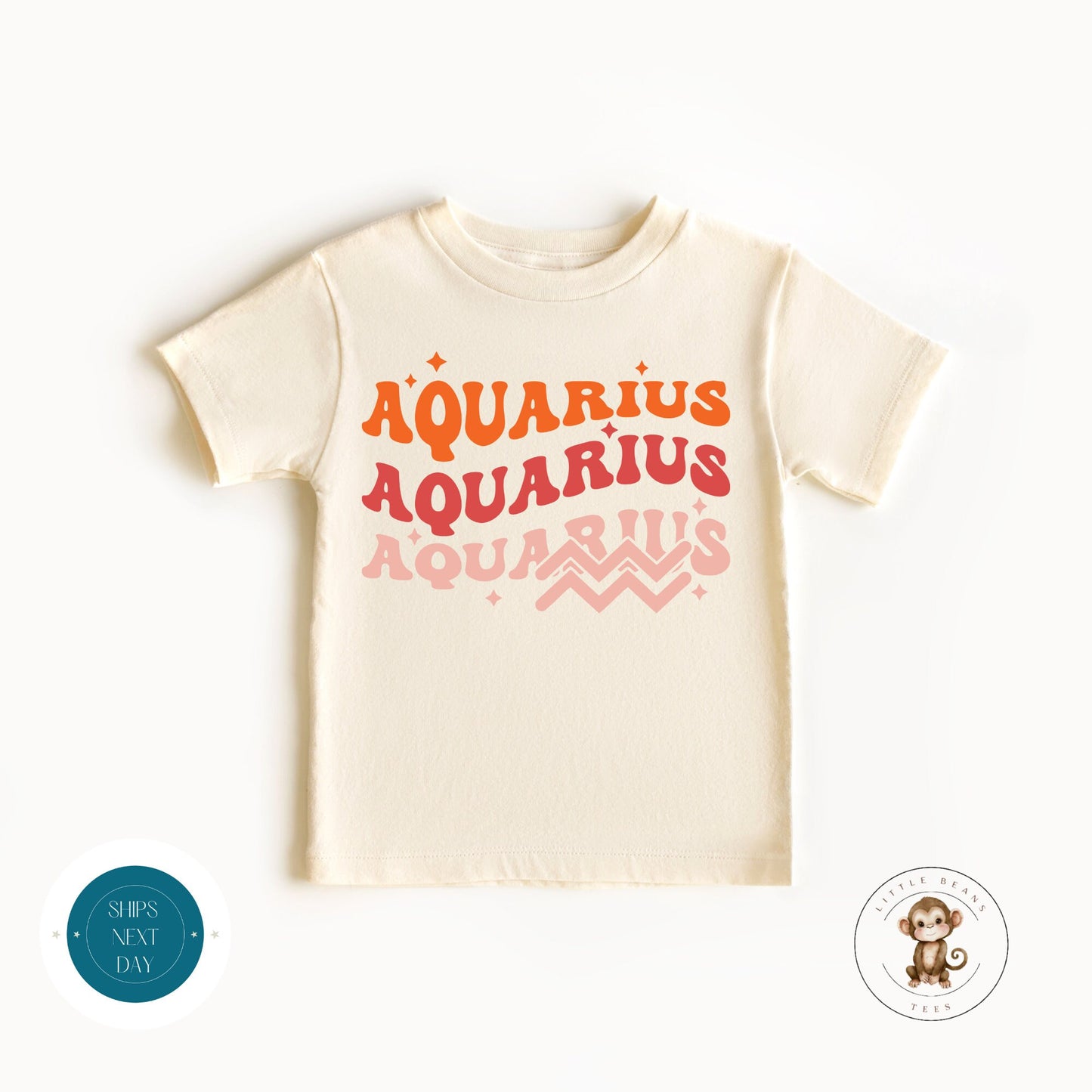 Aquarius Baby Onesie® | Custom Kids Aquarius Tshirt | Zodiac Onesie® | Astrological Onesie® | Baby Shower Gift