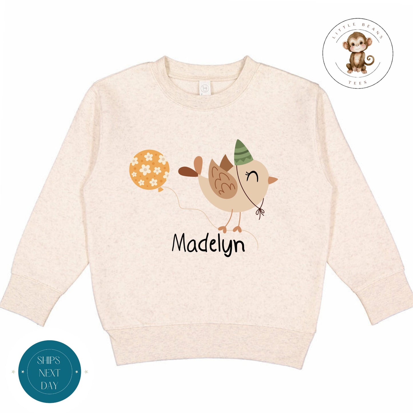 Bird Personalized Birthday Kids Shirt | Cute Animal Birthday Baby Onesie® | Birthday Party Shirt