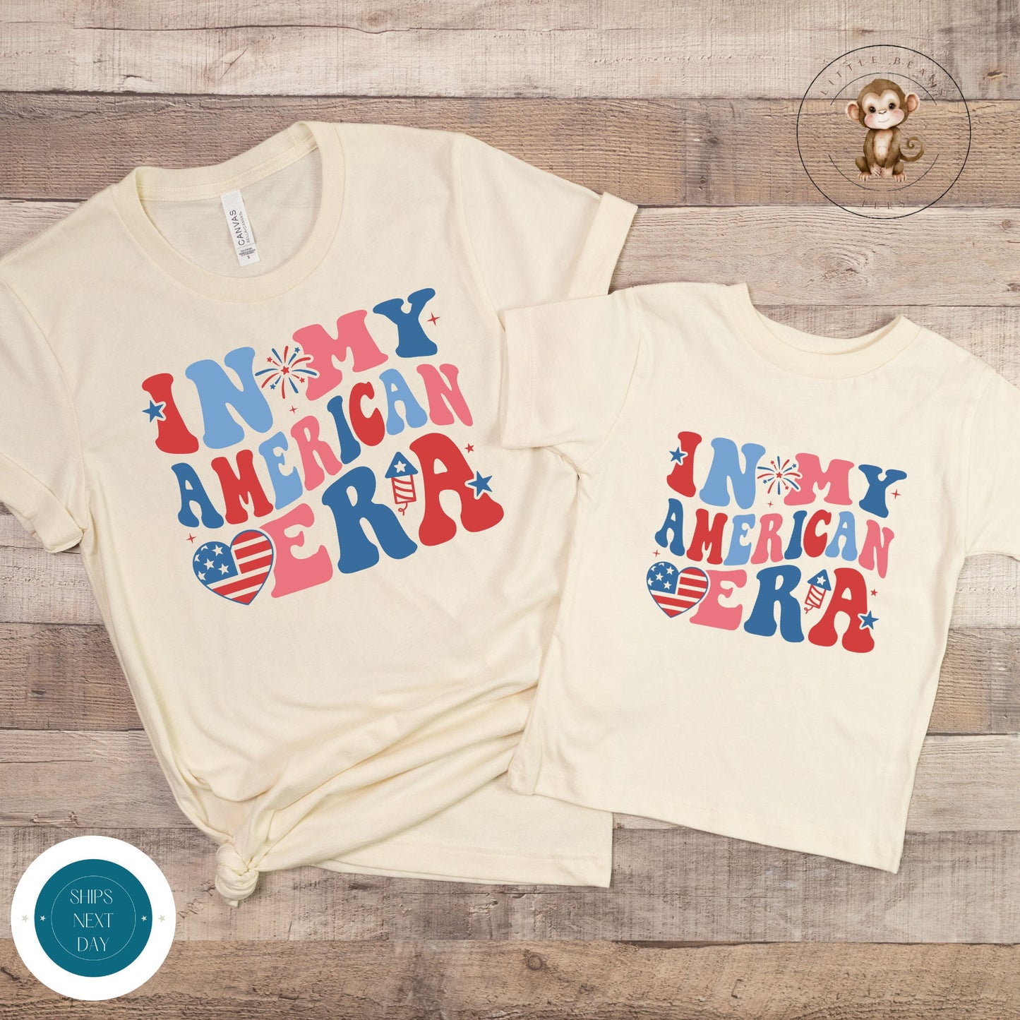 In My American Era Mini Matching Shirts | 4th Of July Matching Shirts | Gift for Her | New Mom Baby Gift