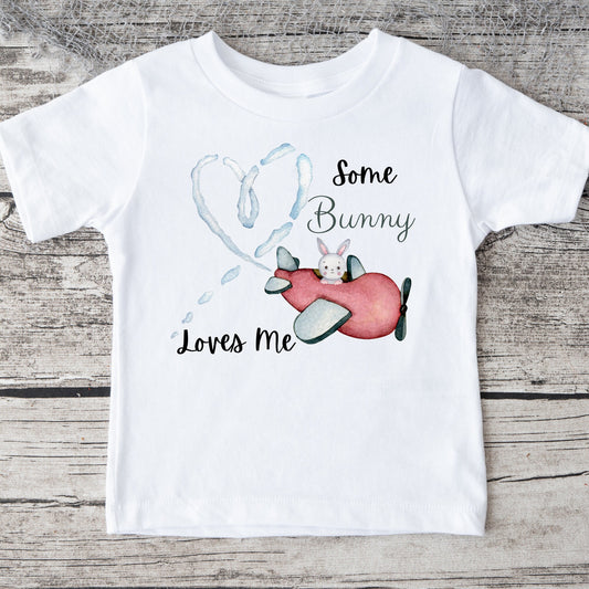 Some Bunny Loves Me Onesie®® Kids Tshirt Baby Bodysuit Custom