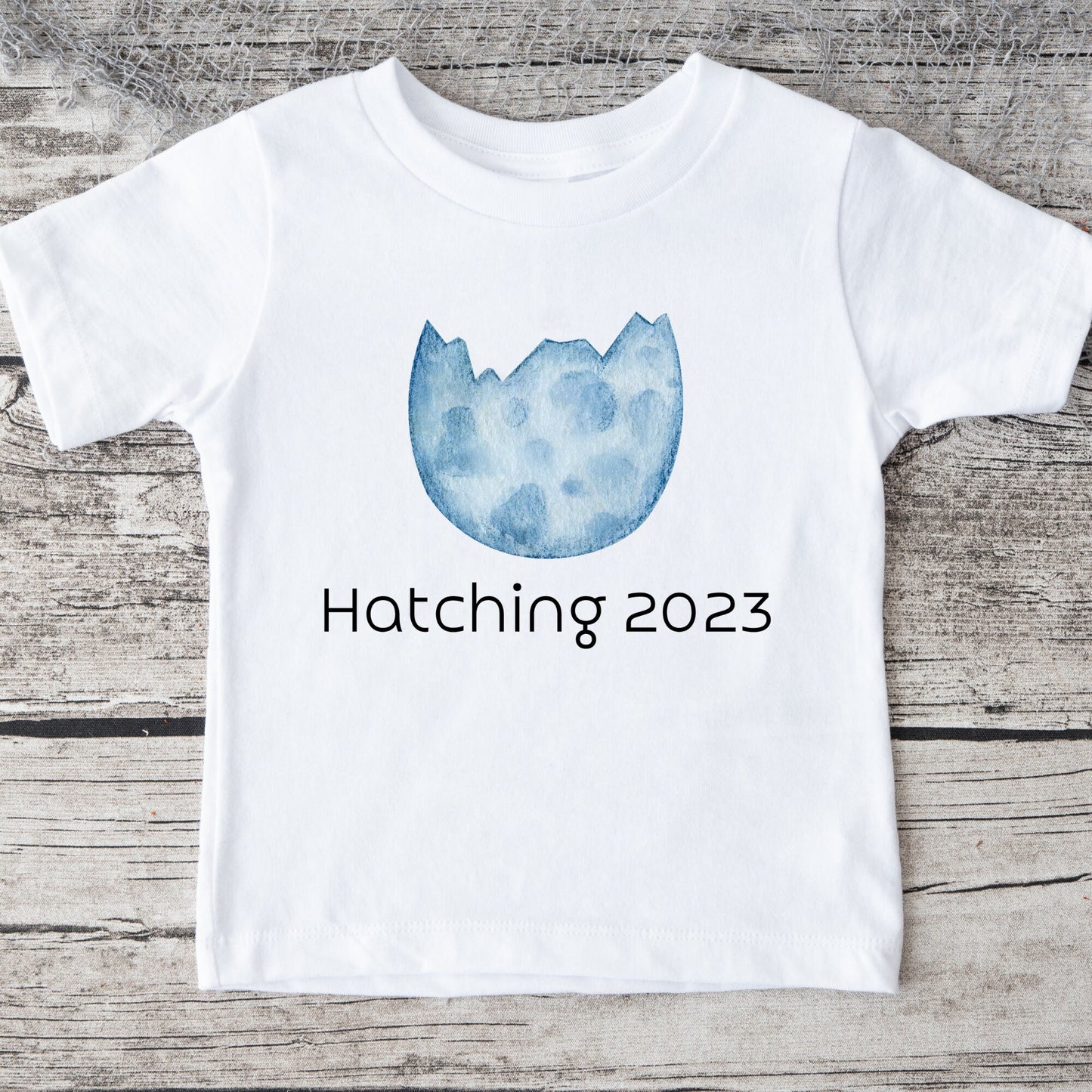 Hatching Reveal Announcement Personalized Baby Onesie®® Kids Tshirt Baby Bodysuit Onesie®®