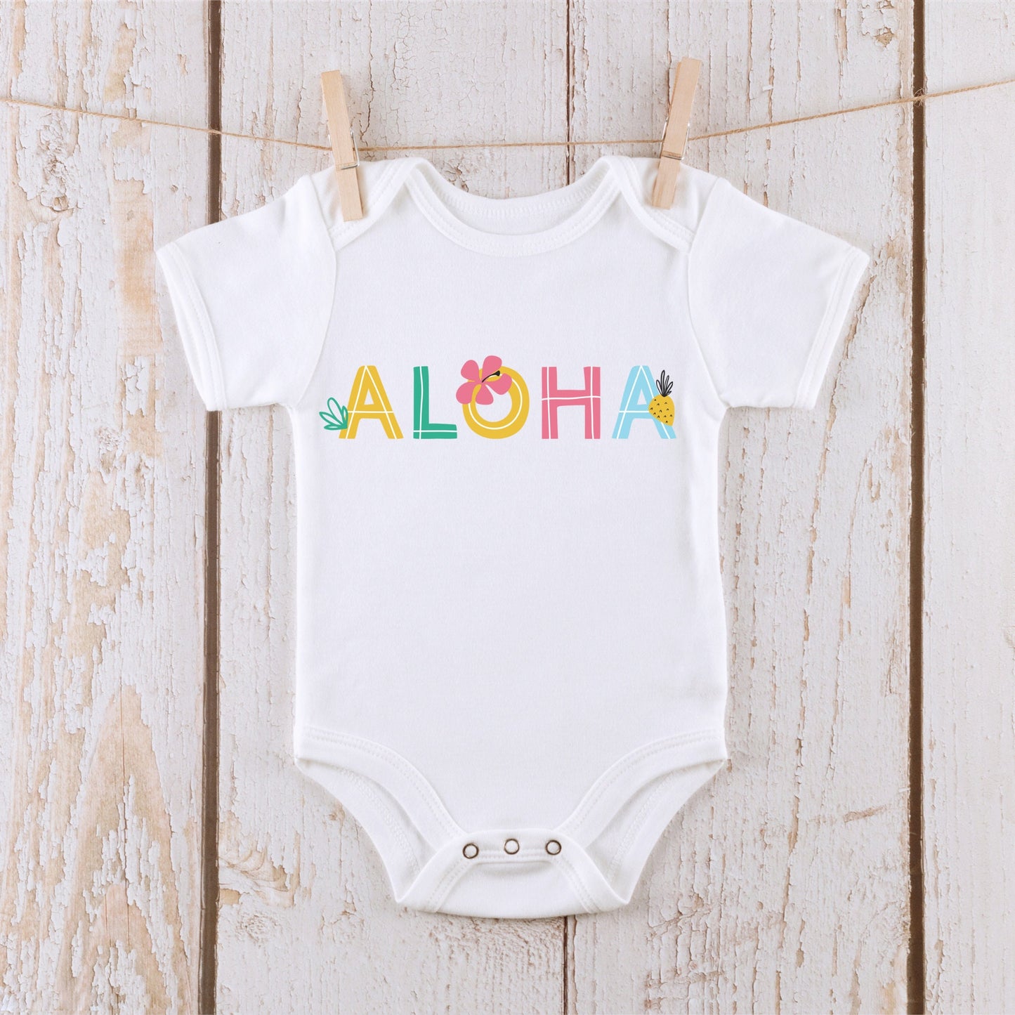 Aloha Hawaii Vacation Onesie® | Custom Kids Tshirt | Vacation Onesie® | Vacation Tshirt