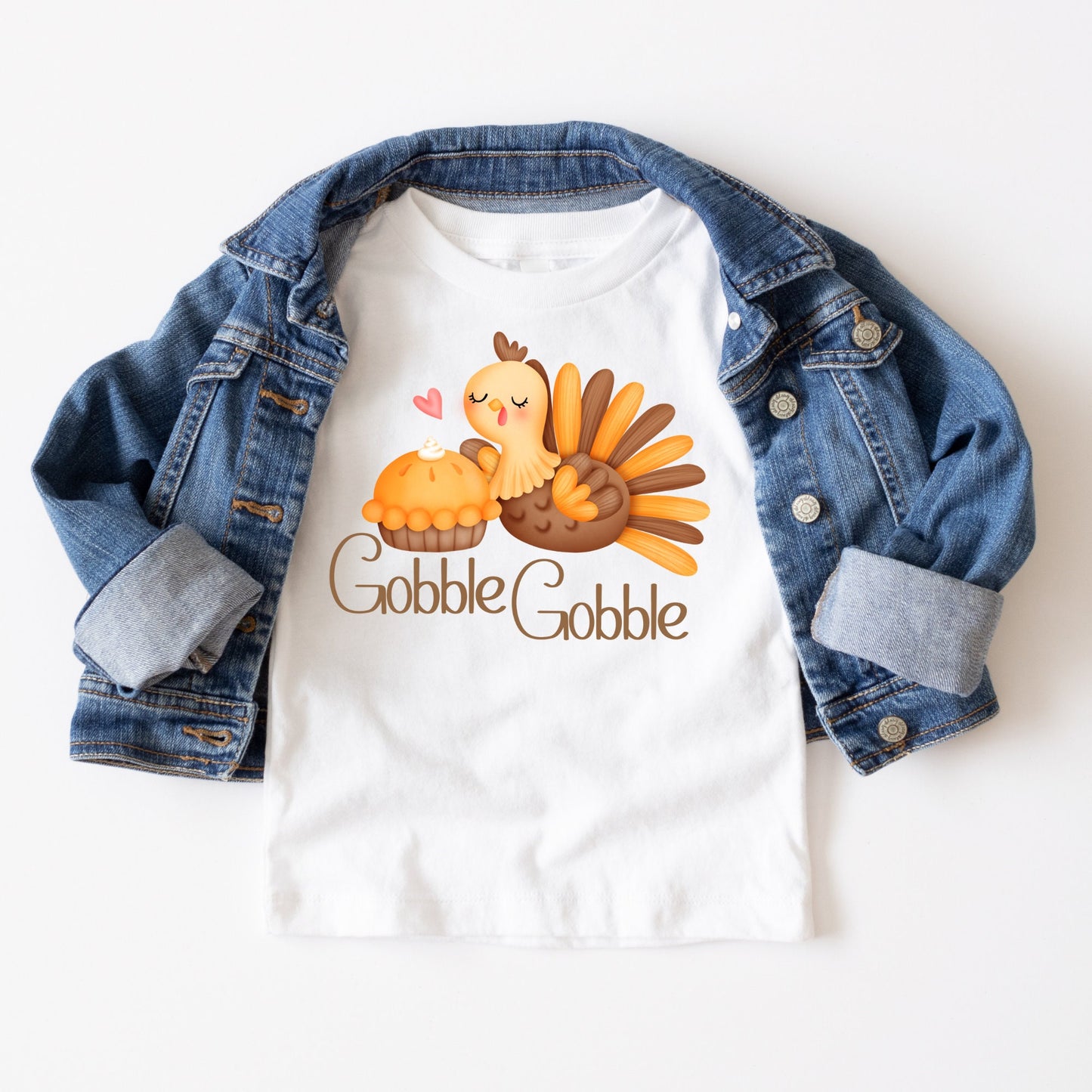 Thanksgiving Turkey Pie Kids Tshirt | Custom Kids Tshirt | Thanksgiving Day Tshirt