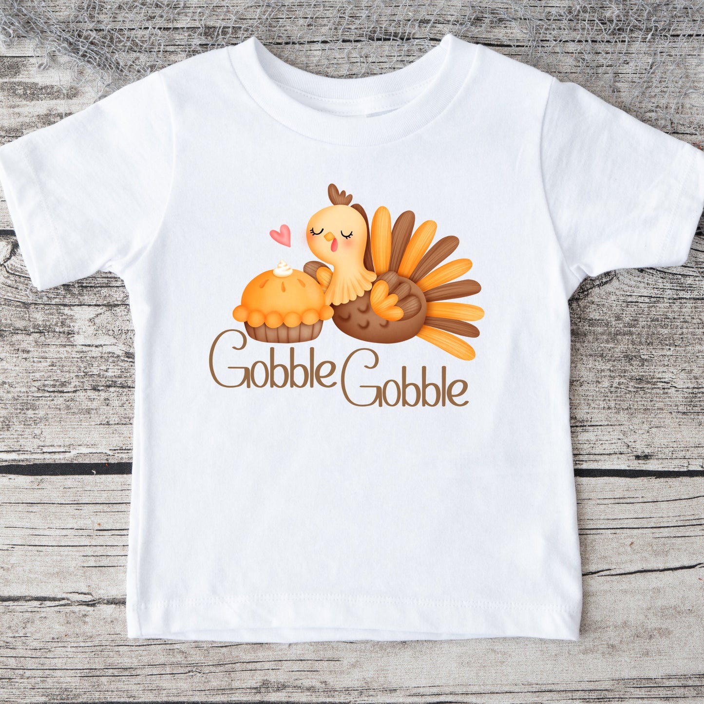 Thanksgiving Turkey Pie Kids Tshirt | Custom Kids Tshirt | Thanksgiving Day Tshirt