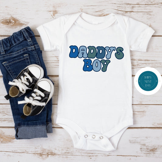 Daddys Boy Baby Onesie® | Cute Baby Onesie® | Custom T Shirt | Baby Shower Gift Onesie®