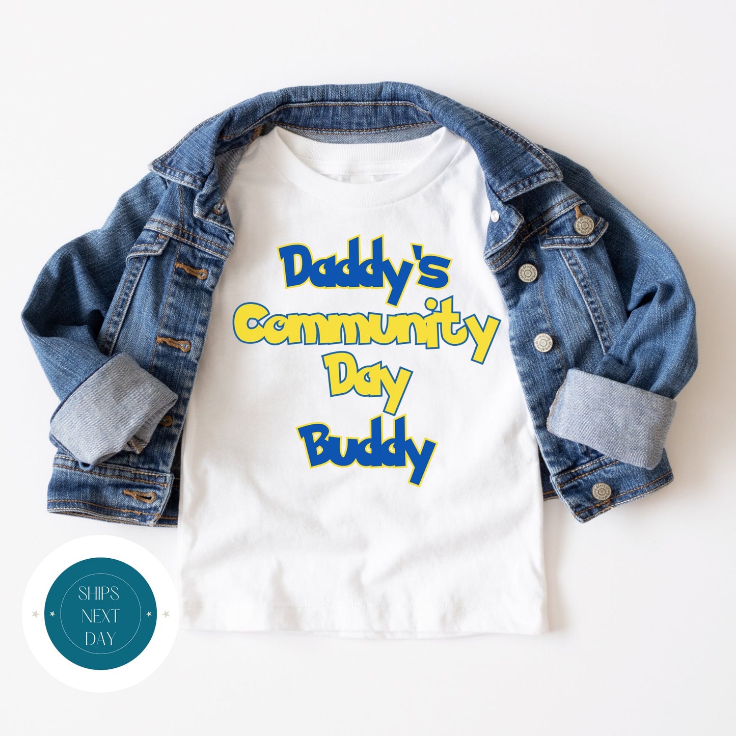 Daddys Community Day Buddy Baby Onesie® | Custom Kids Tshirt | Pokemon Onesie®