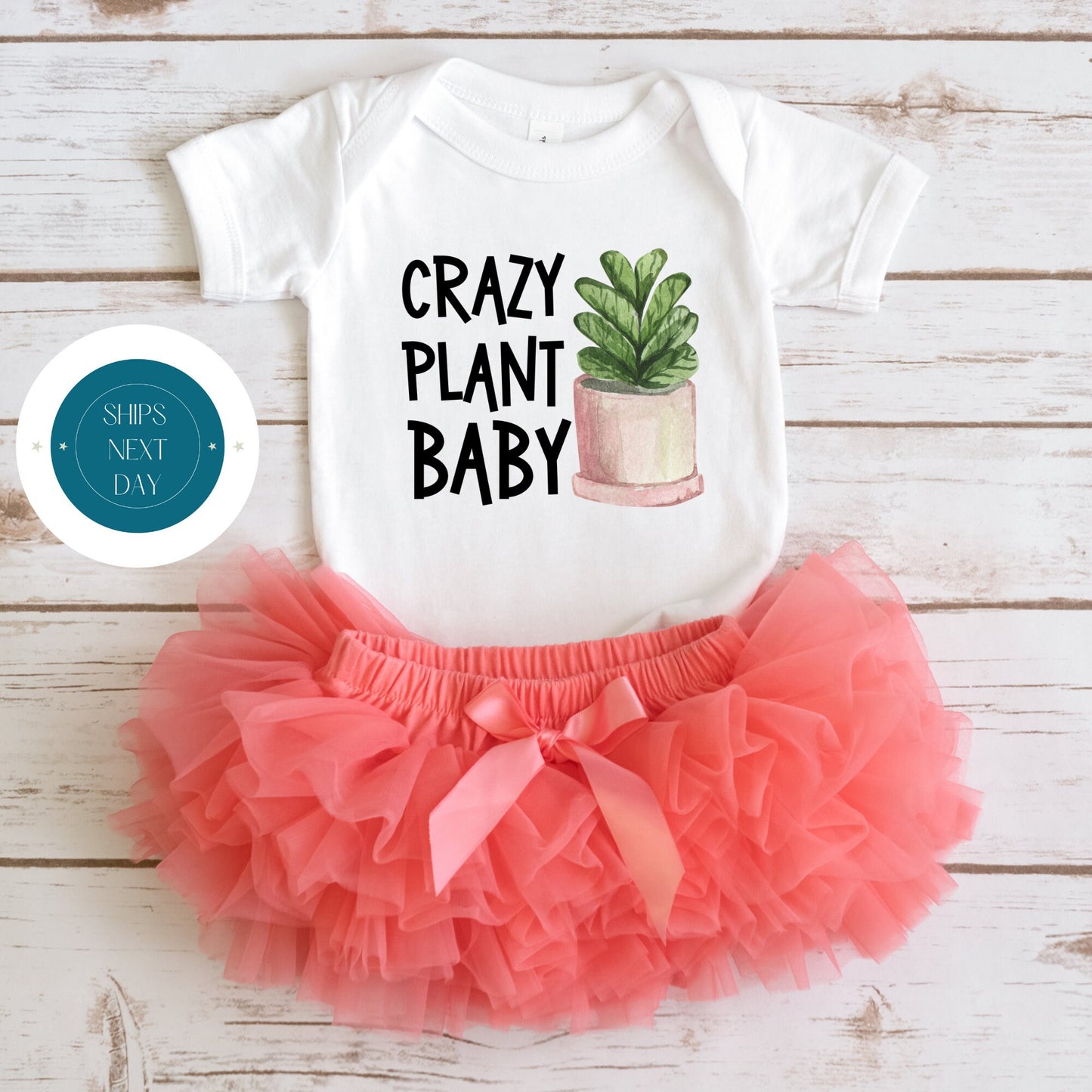 Crazy Plant Baby Onesie® | Cute Baby Onesie® | Funny Plant Baby Tee