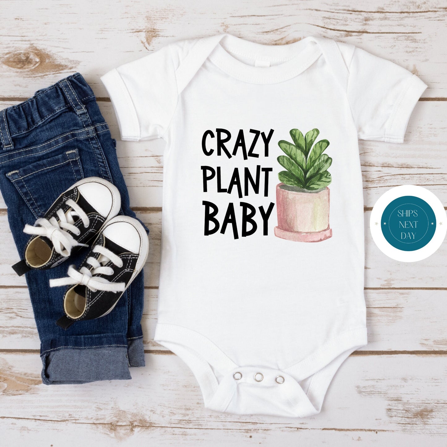 Crazy Plant Baby Onesie® | Cute Baby Onesie® | Funny Plant Baby Tee