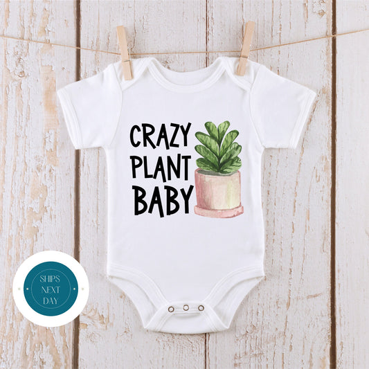 Crazy Plant Baby Onesie® | Cute Baby Onesie® | Funny Plant Baby Tee