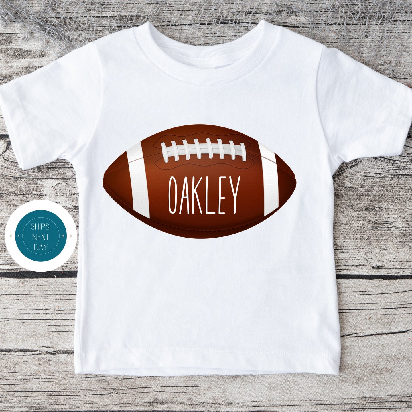 Custom Football Name Tshirt | Football Kids Tshirt | Football Personalized Onesie®