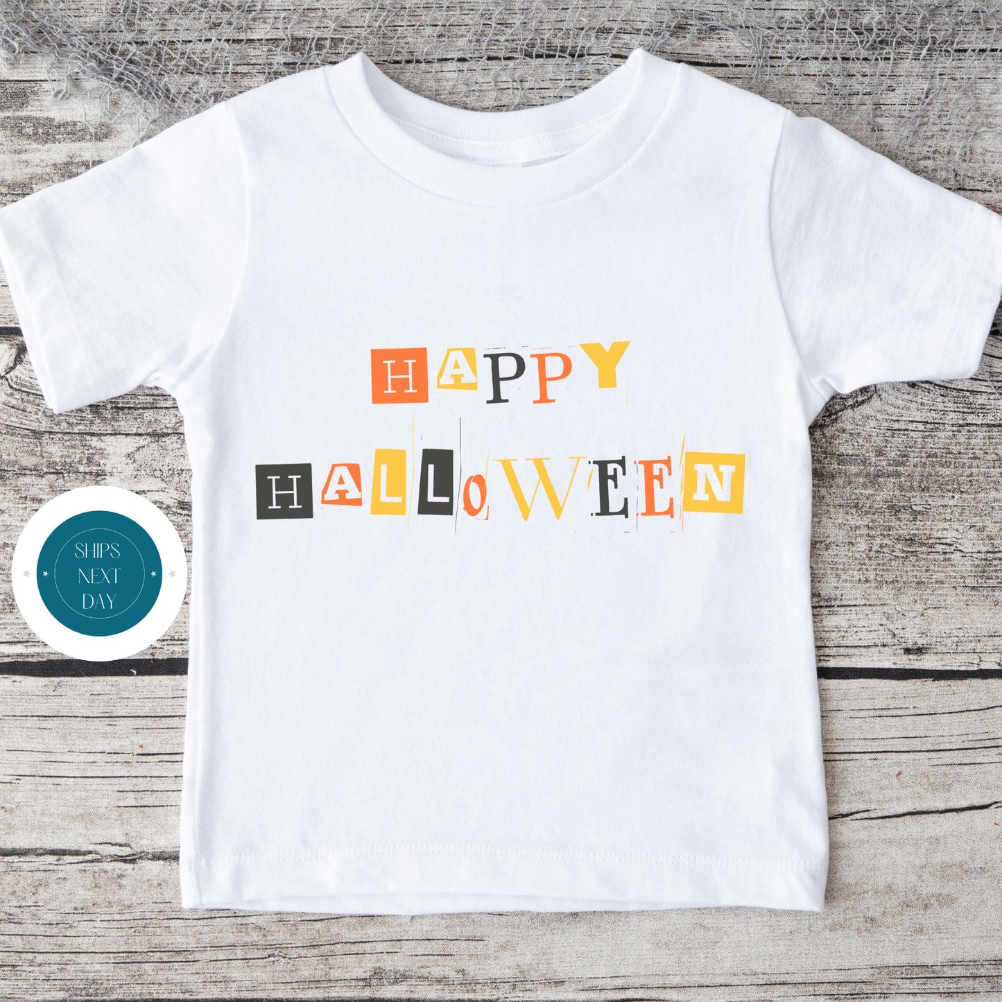 Happy Halloween Message Onesie® | Custom Kids Tshirt | Cute Baby Halloween Onesie®