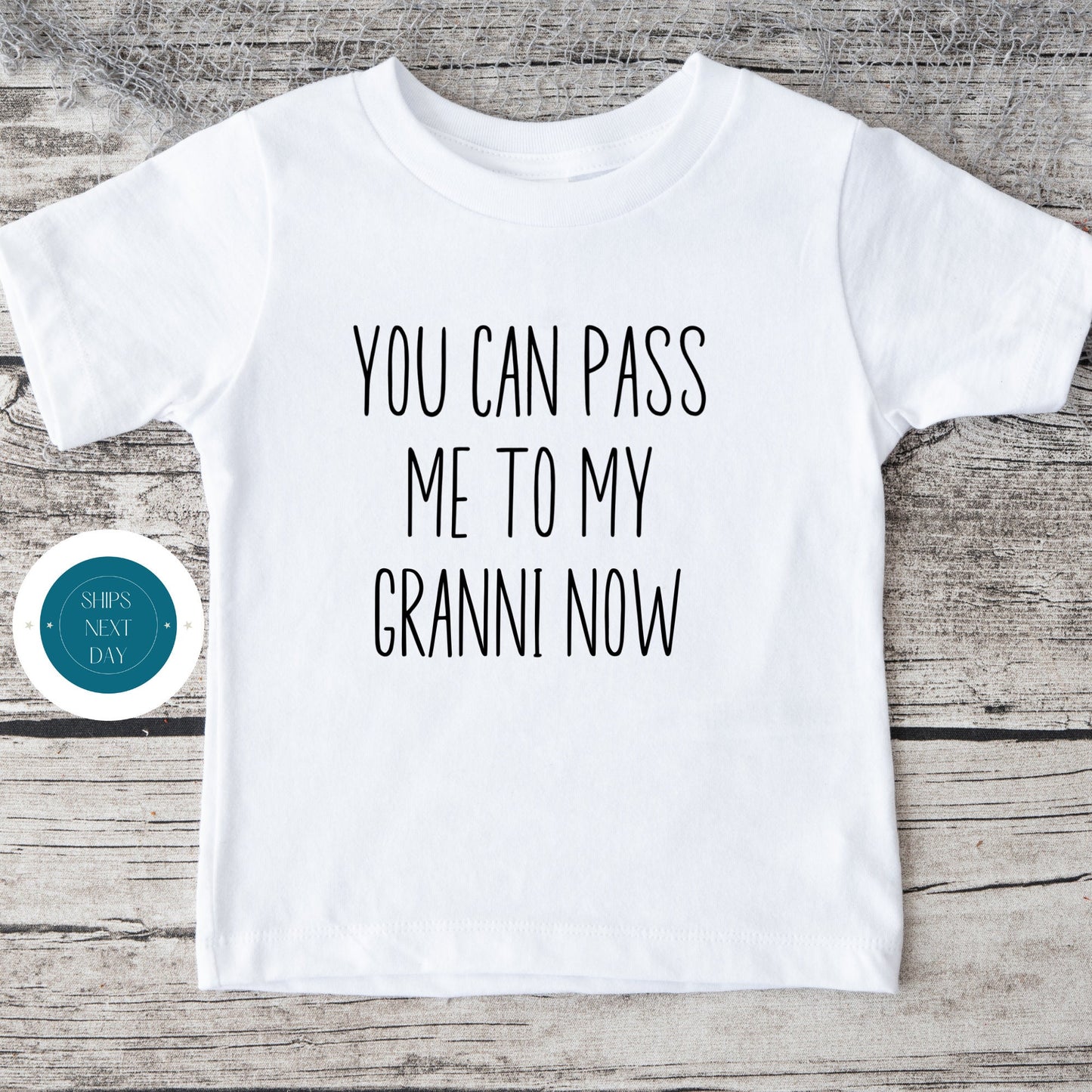 Pass Me To My Granni Now Onesie® | Funny Granni Onesie® | Baby Shower Gift